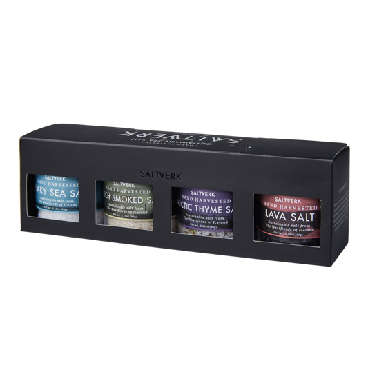 Pure, Birch, Arctic & Lava Giftbox - Sustainable Sea Salt from Iceland