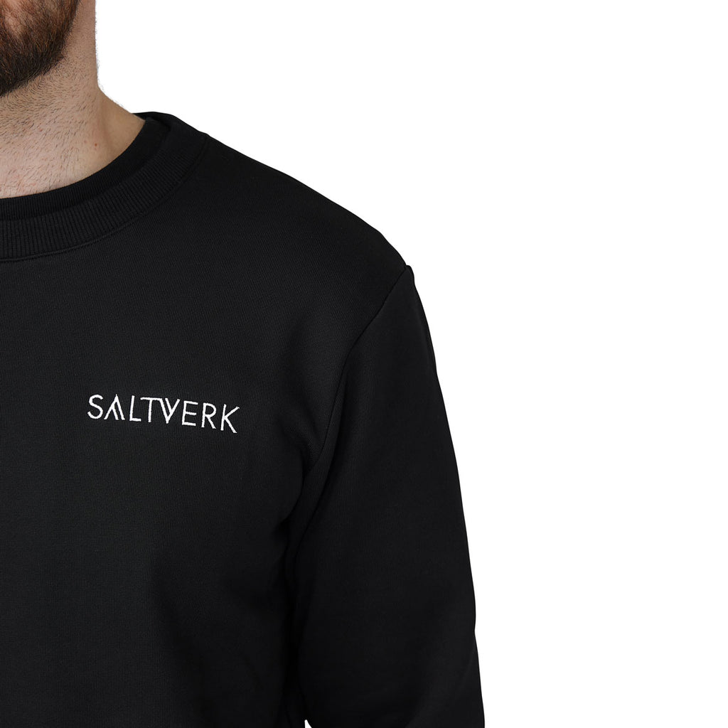 SALTVERK Sweatshirt - Black - Sustainable Sea Salt from Iceland